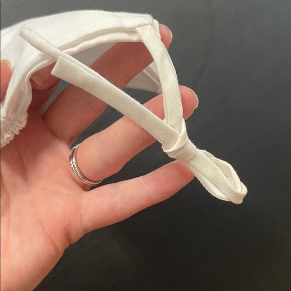 White Baby Romper with Red Candy Cane Embroidery - Picture 9 of 9